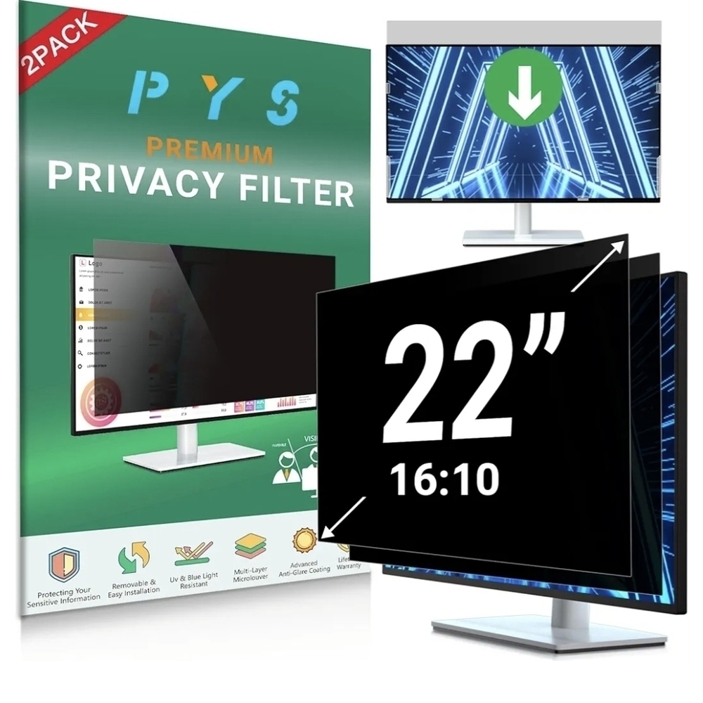 [2-Pack] 22 Inch Privacy Screen for 16:10 Computer Monitor, New in Package
